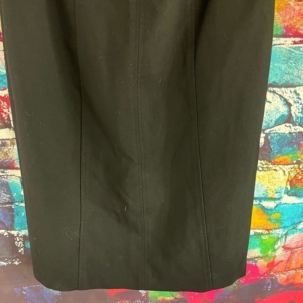 Talbots Black Sleeveless V-Neck Sheath Style Dress Size 6 Lined - Picture 6 of 6
